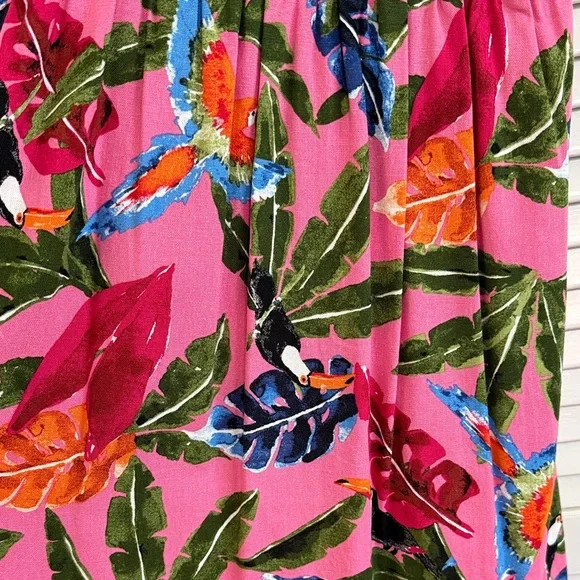 Fuchsia Floral Spaghetti Strap Maxi Dress - Picture 3 of 9